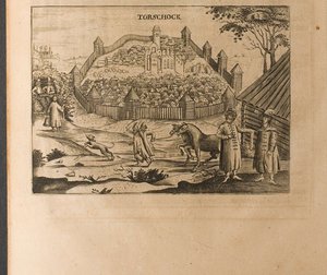 Torzhok Illustration från resor till den store hertigen av Muscovy och kungen av Persien av Adam Ole
