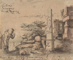 Allegori om livets förgänglighet, 1618.