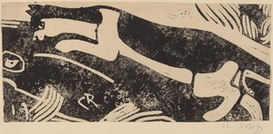 Katt och mus, 1912-1913. av Christian Rohlfs
