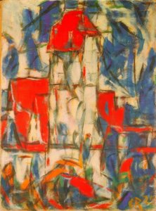 Dinkelsbühl (stadsbild med torn) av Christian Rohlfs