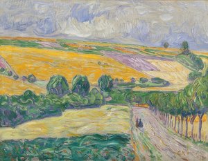 Landskap nära Oberweimar. 1904 av Christian Rohlfs