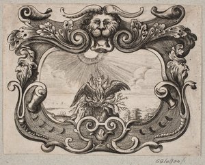 Emblem med Bird Phoenix