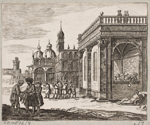 Illustration till Adam Olearius, "Persian Rosenthal av en genial poet Schich Saadi […]", Schleswig 1660