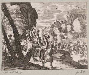 Illustration till Adam Olearius, "Persian Rosenthal av en genial poet Schich Saadi […]", Schleswig 1660