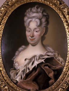 Magdalene Sybille, hertiginna av Sachsen-Eisenach, 1708 (olja på koppar)
