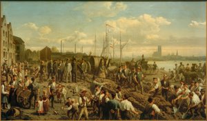 Nedläggning av telegrafkabel 1878 av Christian Sell
