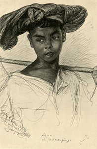Alla - Malayan Boy, Singapore, 1898. av Christian Wilhelm Allers
