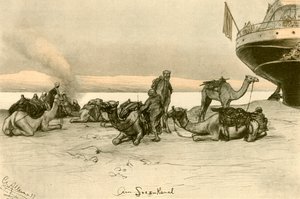 Vid Suezkanalen, 1898. av Christian Wilhelm Allers