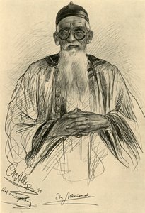 Kinesisk man bär glasögon, 1898.