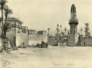 Hus i Nagada, Egypten, 1898. av Christian Wilhelm Allers