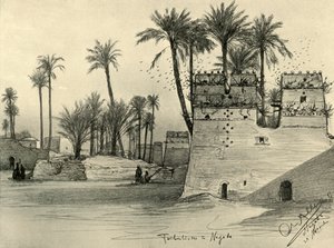 Hus i Nagada, Egypten, 1898. av Christian Wilhelm Allers