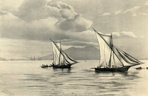 I Neapelbukten, 1898. av Christian Wilhelm Allers