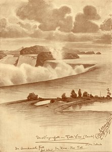 Niagarafallen från Falls View, Kanada, 1898. av Christian Wilhelm Allers