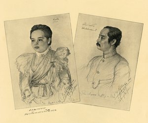Kungen och drottningen av Siam, 1898. av Christian Wilhelm Allers