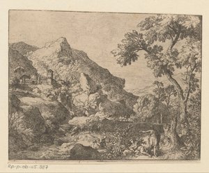 Arkadiskt bergslandskap av Christian Wilhelm Ernst Dietrich