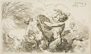 Slaget vid Tritonerna av Christian Wilhelm Ernst Dietrich