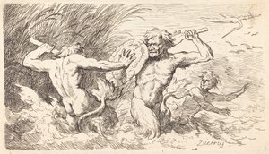Kämpar mot Tritons av Christian Wilhelm Ernst Dietrich