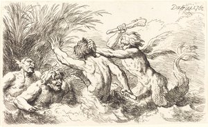 Kämpar mot Tritons av Christian Wilhelm Ernst Dietrich