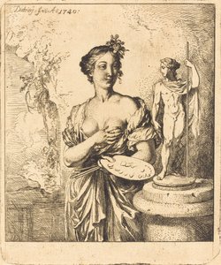 Målning av Christian Wilhelm Ernst Dietrich
