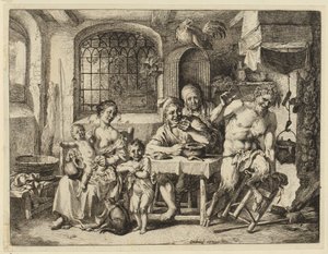 Satyr hos bonden av Christian Wilhelm Ernst Dietrich