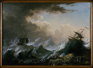 Sjöstorm och skeppsbrott av Christian Wilhelm Ernst Dietrich