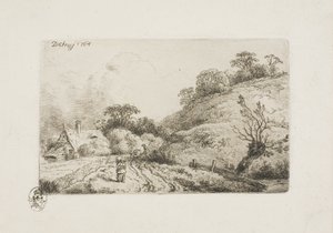 Cornfield (Rembrandt Manner) av Christian Wilhelm Ernst Dietrich