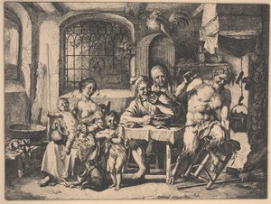 Satyren i böndernas hus av Christian Wilhelm Ernst Dietrich