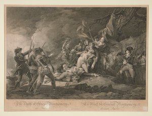 General Montgomerys död av Quebec av Christian Wilhelm Ketterlinus