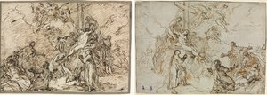 Depositionen (recto) och (verso) av Christian Wink