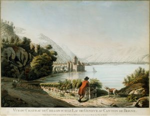 Utsikt över slottet Chillon