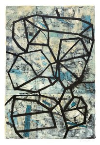 Forcefield, 2016 (monotypi på papper) av Christina Fedyk