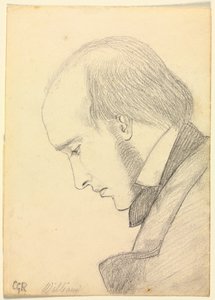 Porträtt av William Michael Rossetti av Christina Georgina Rossetti