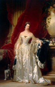 Porträtt av kejsarinnan Alexandra Fyodorovna Charlotte av Preussen, 1840.