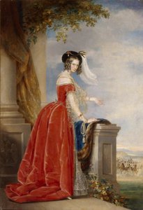 Porträtt av kejsarinnan Alexandra Fyodorovna Charlotte av Preussen, kejsarna Nicholas I fru 1798-1860, efter 1844