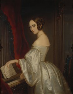 Porträtt av prinsessan Maria Ivanovna Kochubey, född Baryatinskaya 1818-1843