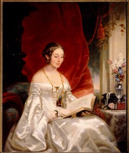 Porträtt av prinsessan Maria Ivanovna Kotschubei, född Baryatinskaya, 1842