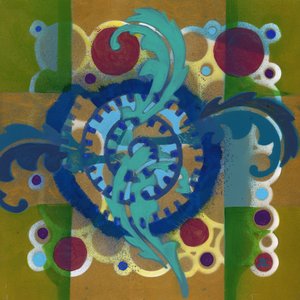 Meditation 17, ca 2017 (akryl på pannå) av Christina Saj