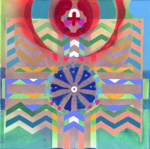 Meditation 30, ca 2017 (akryl på duk)
