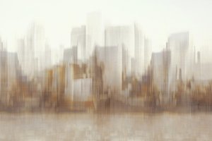 Abstrakta stadsreflektioner av Christina Sillen