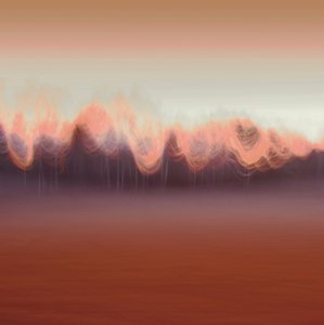 Varmt abstrakt landskap av Christina Sillen
