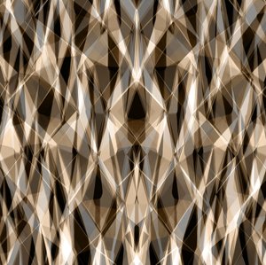 Varm geometrisk abstraktion av Christina Sillen