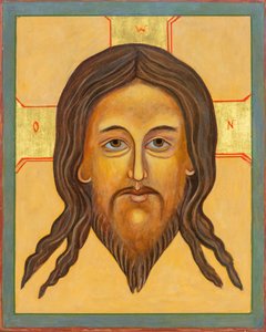Mandylion Icon, 2010 (äggtempera, bladguld, trä)