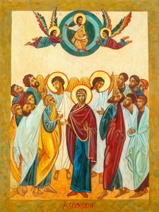 The Assumption, 2001 (äggtempera, bladguld, trä)
