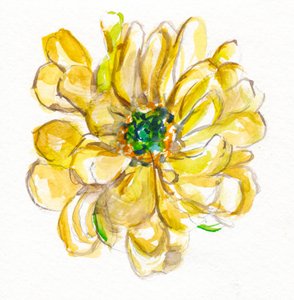 Ömtålig gul blomma av Christine Lindstrom