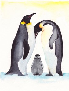 Den snälla pingvinfamiljen av Christine Lindstrom