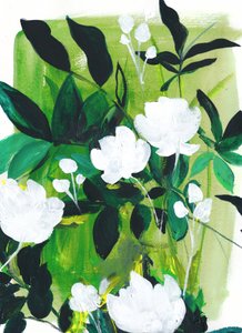 Frodiga vita blommor av Christine Lindstrom