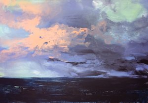 Stormigt hav och himmel av Christine Lindstrom