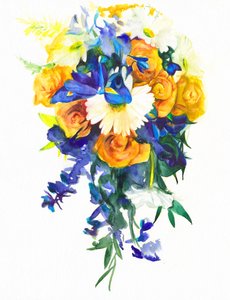 En färgsprakande blomsterkaskad av Christine Lindstrom
