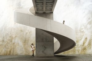 Modern spiraltrappa av Christine von Diepenbroek