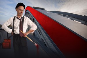 Den eftertänksamma målaren – Den röda bron av Christine von Diepenbroek